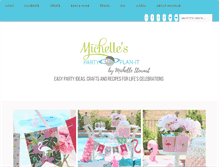 Tablet Screenshot of michellespartyplanit.com